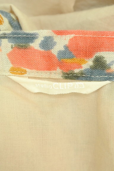studio CLIP（スタディオクリップ）の古着「麻のレトロ花柄フレアスカート（スカート）」大画像６へ