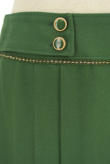 LAISSE PASSE（レッセパッセ）の古着「飾りボタン付き膝上丈プリーツスカート（ミニスカート）」大画像４へ