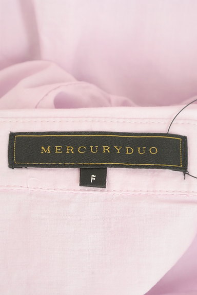 MERCURYDUO（マーキュリーデュオ）の古着「ギャザー使いのカラーシャツ（カジュアルシャツ）」大画像６へ