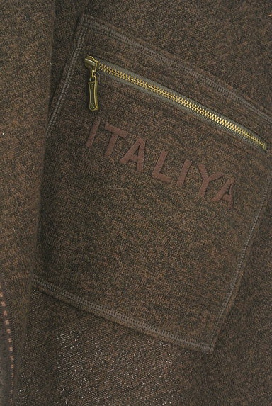 ITALIYA（伊太利屋）の古着「刺繍ロゴ入りフロントオープンカーデ（カーディガン・ボレロ）」大画像５へ