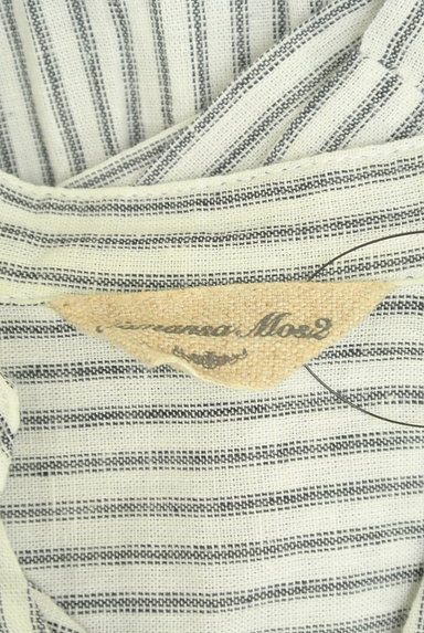 SM2（サマンサモスモス）の古着「ルーズなバンドカラーしましまシャツ（カジュアルシャツ）」大画像６へ