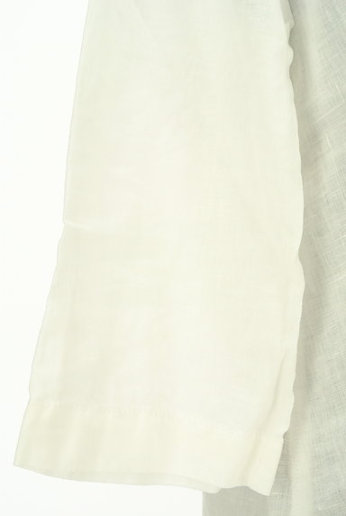 HUMAN WOMAN（ヒューマンウーマン）の古着「刺繍レース襟リネン９分袖カットソー（カットソー・プルオーバー）」大画像５へ