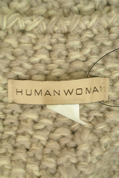 HUMAN WOMAN（ヒューマンウーマン）の古着「ワンボタンケーブル編みカーディガン（カーディガン・ボレロ）」大画像６へ