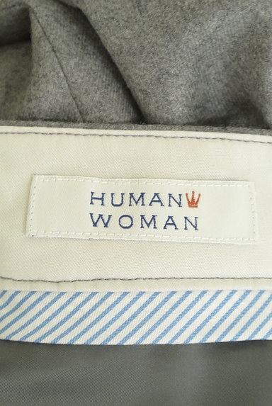 HUMAN WOMAN（ヒューマンウーマン）の古着「ウールタックワイドパンツ（パンツ）」大画像６へ