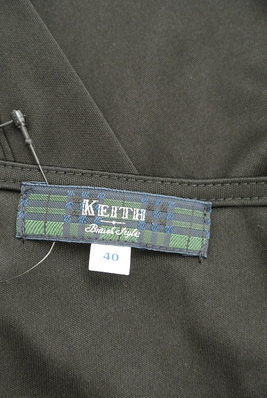 KEITH（キース）の古着「ドット刺繍ネックライン光沢カットソー（カットソー・プルオーバー）」大画像６へ