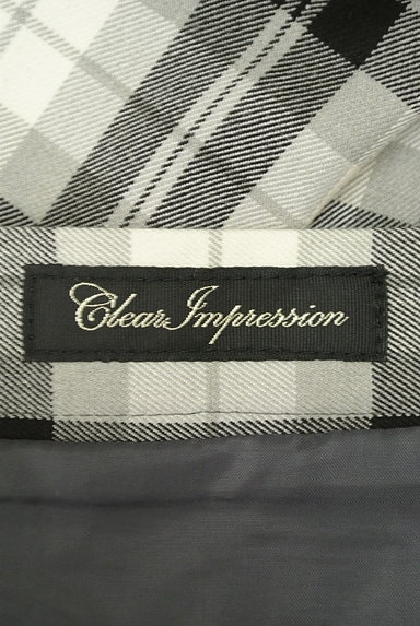 CLEAR IMPRESSION（クリアインプレッション）の古着「膝上丈チェック柄フレアスカート（ミニスカート）」大画像６へ