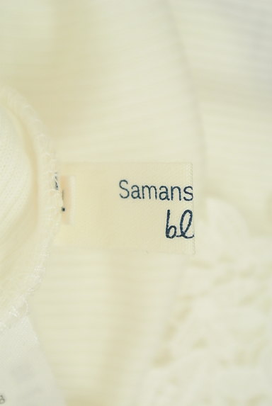 SM2（サマンサモスモス）の古着「花柄刺繍レースリブタンクップ（キャミソール・タンクトップ）」大画像６へ