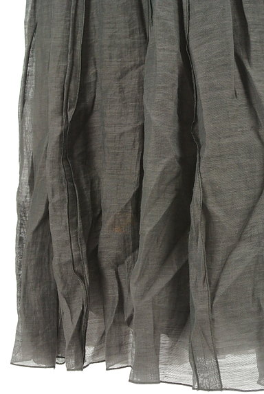 HIROKO KOSHINO（ヒロココシノ）の古着「ミモレ丈シワプリーツシアースカート（ロングスカート・マキシスカート）」大画像５へ