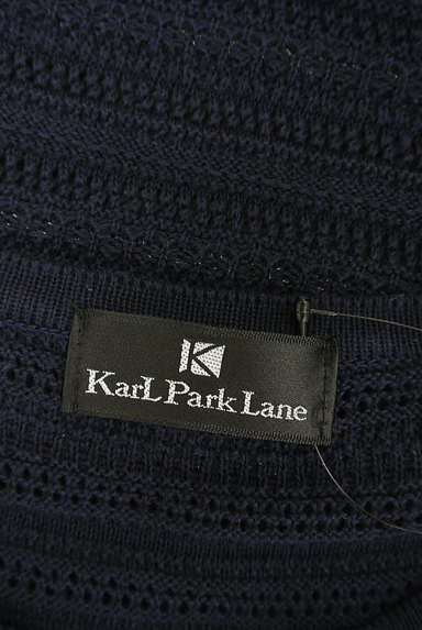 KarL Park Lane（カールパークレーン）の古着「透かし編みボーダー五分袖カーディガン（カーディガン・ボレロ）」大画像６へ