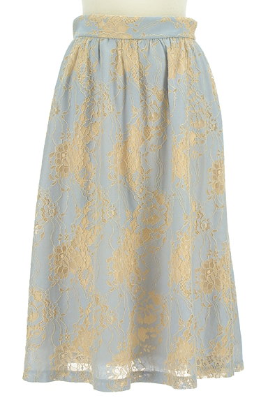 Couture Brooch（クチュールブローチ）の古着「ミモレ丈シアーレースフレアスカート（ロングスカート・マキシスカート）」大画像１へ