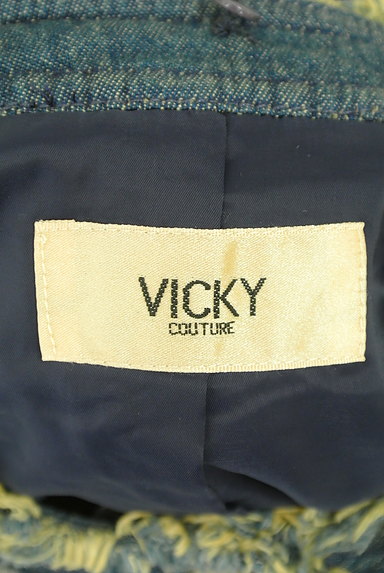 VICKY（ビッキー）の古着「フード付き中綿入りデニムブルゾン（ブルゾン・スタジャン）」大画像６へ
