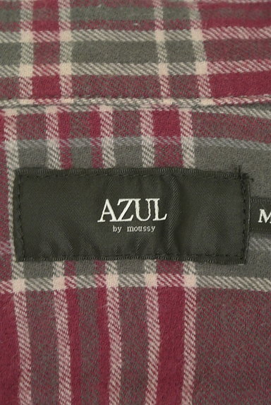 AZUL by moussy（アズールバイマウジー）の古着「大人チェックのフランネルシャツ（カジュアルシャツ）」大画像６へ