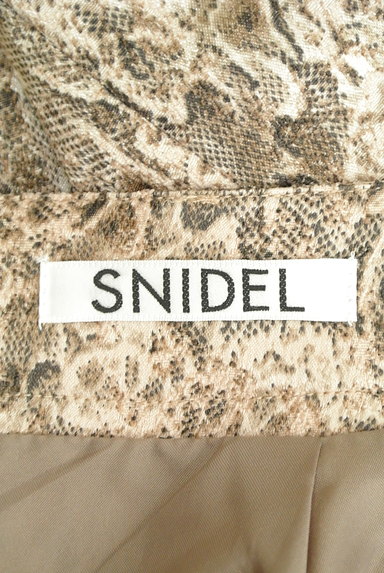 Snidel（スナイデル）の古着「パイソン柄台形ミニスカート（ミニスカート）」大画像６へ