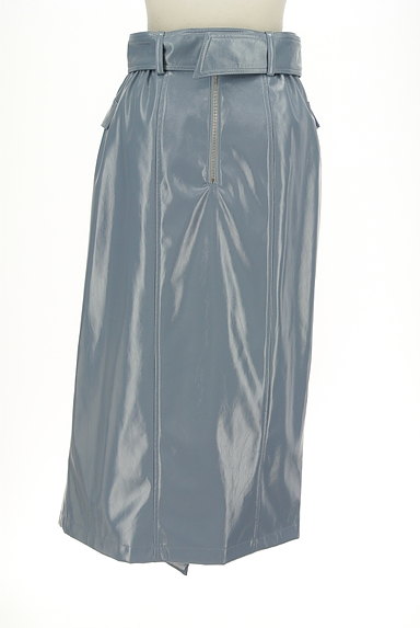 REDYAZEL（レディアゼル）の古着「アシンメトリーエコレザースカート（ロングスカート・マキシスカート）」大画像２へ