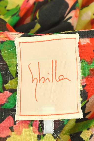 Sybilla（シビラ）の古着「カラフルな花柄シアーチュニック（ワンピース・チュニック）」大画像６へ