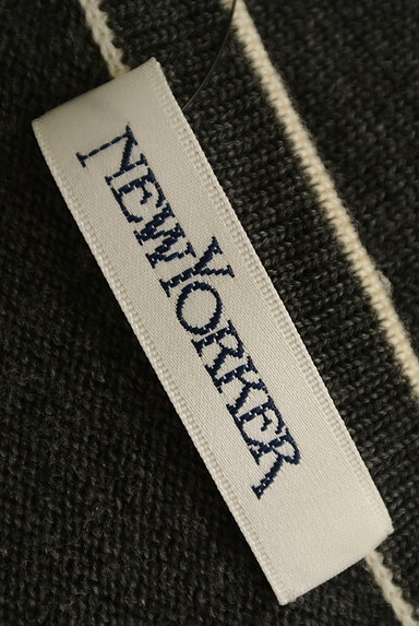 NEW YORKER（ニューヨーカー）の古着「ライン入りカーディガン（カーディガン・ボレロ）」大画像６へ