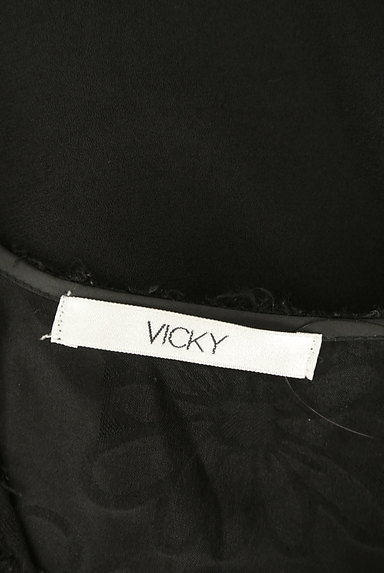 VICKY（ビッキー）の古着「シアー刺繍切替カットソー（カットソー・プルオーバー）」大画像６へ