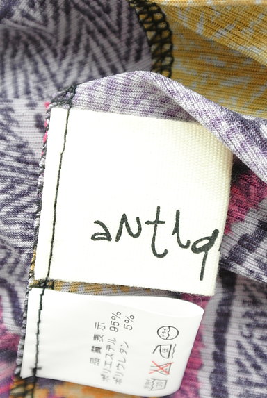 antiqua（アンティカ）の古着「ゆったりドルマン総柄カーデ（カーディガン・ボレロ）」大画像６へ