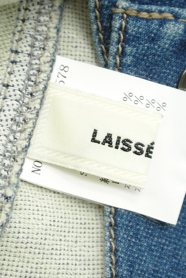 LAISSE PASSE（レッセパッセ）の古着「バックレースアップデニムジャケット（ブルゾン・スタジャン）」大画像６へ