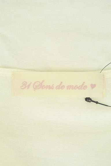 31 Sons de mode（トランテアン ソン ドゥ モード）の古着「ロゴ刺繍Ｔシャツ（カットソー・プルオーバー）」大画像６へ