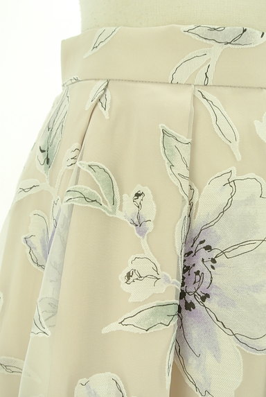 MERCURYDUO（マーキュリーデュオ）の古着「花柄オーガンジー膝下丈スカート（ロングスカート・マキシスカート）」大画像４へ