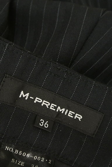 M-premier（エムプルミエ）の古着「ストライプ柄センタープレスフレアパンツ（パンツ）」大画像６へ