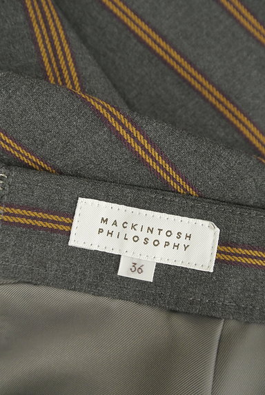 MACKINTOSH PHILOSOPHY（マッキントッシュ フィロソフィー）の古着「膝下丈ストライプ柄タイトスカート（スカート）」大画像６へ