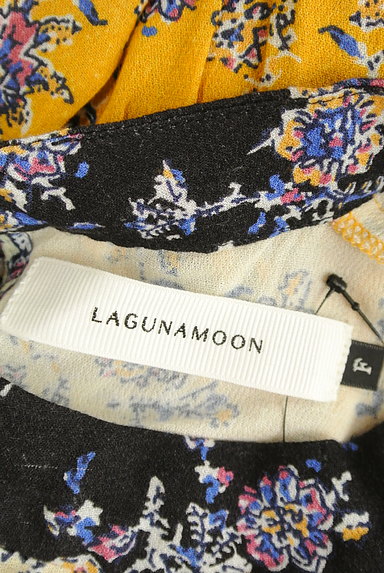 LagunaMoon（ラグナムーン）の古着「カラー切替花柄バンドカラートップス（カットソー・プルオーバー）」大画像６へ