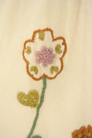 Jocomomola（ホコモモラ）の古着「花刺繍Aラインコットンニット（ニット）」大画像５へ