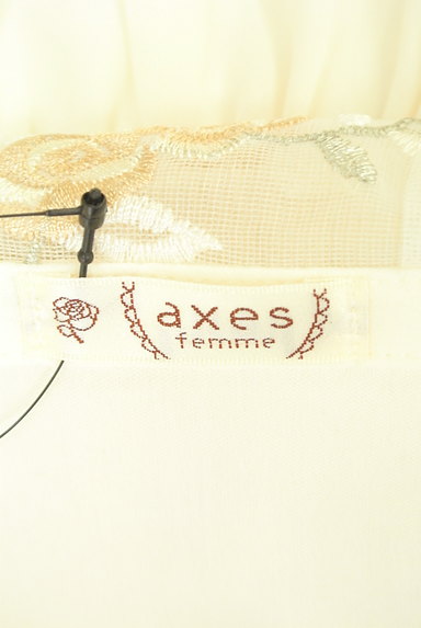 axes femme（アクシーズファム）の古着「花刺繍シフォンカットソー（カットソー・プルオーバー）」大画像６へ