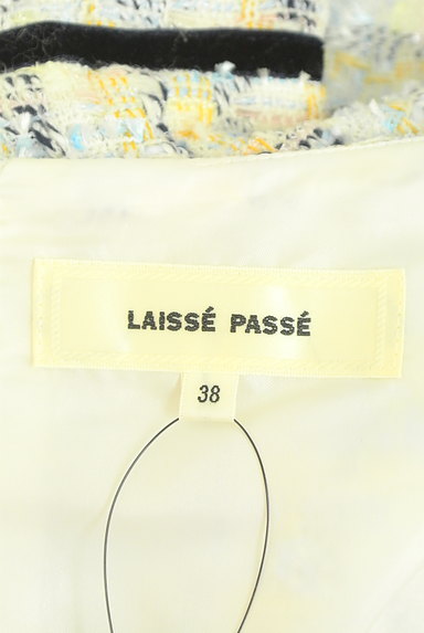 LAISSE PASSE（レッセパッセ）の古着「ウエスト切替ツイードタイトワンピ（ワンピース・チュニック）」大画像６へ