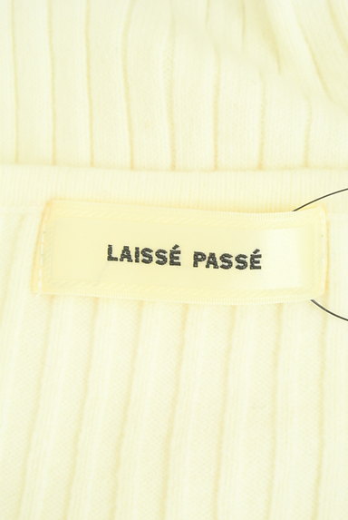 LAISSE PASSE（レッセパッセ）の古着「ウエストリボンニットフレアワンピース（ワンピース・チュニック）」大画像６へ