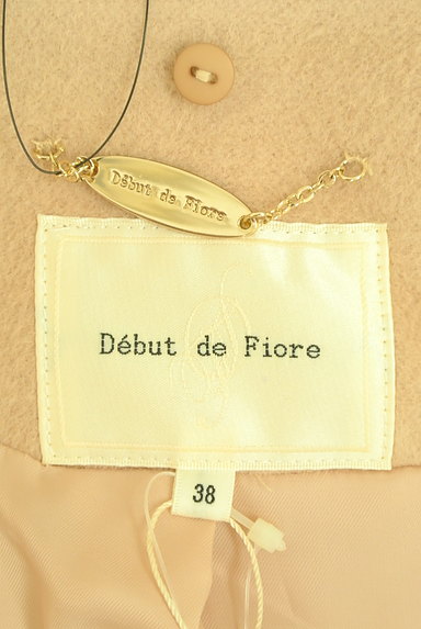 Debut de Fiore by LAISSE PASSE（デビュー・ド・フィオレ）の古着「ビジューブローチ付きファー襟ロングコート（コート）」大画像６へ