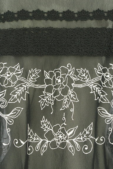 TOKUKO1erVOL（トクコプルミエヴォル）の古着「フリル襟花刺繍メッシュカーディガン（カーディガン・ボレロ）」大画像５へ