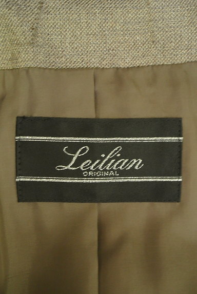 LEILIAN（レリアン）の古着「タックリボンフリルノーカラージャケット（ジャケット）」大画像６へ