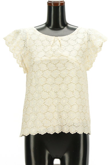Couture Brooch（クチュールブローチ）の古着「光沢花刺繍フリル袖カットソー（カットソー・プルオーバー）」大画像１へ