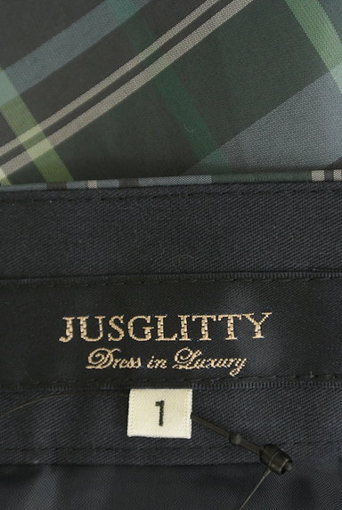JUSGLITTY（ジャスグリッティー）の古着「チェック柄ギャザーフレアロングスカート（ロングスカート・マキシスカート）」大画像６へ