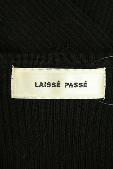 LAISSE PASSE（レッセパッセ）の古着「レースボートネックリブニット（ニット）」大画像６へ