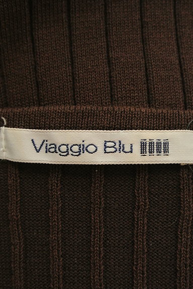 Viaggio Blu（ビアッジョブルー）の古着「アシメフリル５分袖リブニット（ニット）」大画像６へ