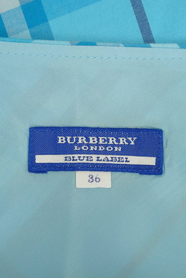 BURBERRY BLUE LABEL（バーバリーブルーレーベル）の古着「ウエストリボンチェック柄膝丈スカート（スカート）」大画像６へ