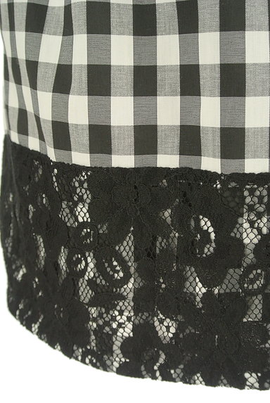 MERCURYDUO（マーキュリーデュオ）の古着「裾レースチェック柄ミニスカート（ミニスカート）」大画像５へ