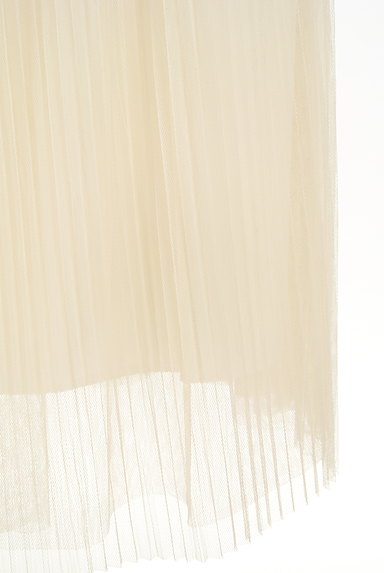 MERCURYDUO（マーキュリーデュオ）の古着「ウエストリボンミモレ丈チュールスカート（ロングスカート・マキシスカート）」大画像５へ