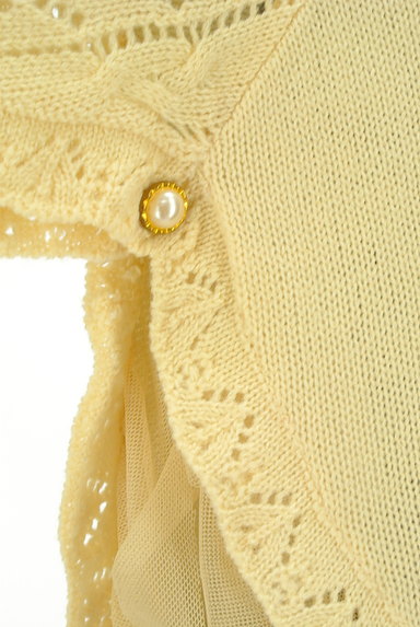axes femme（アクシーズファム）の古着「刺繍フェイク襟裾チュールカーディガン（カーディガン・ボレロ）」大画像５へ