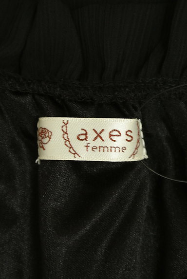 axes femme（アクシーズファム）の古着「花刺繍入りシアー袖フリルカットソー（ブラウス）」大画像６へ