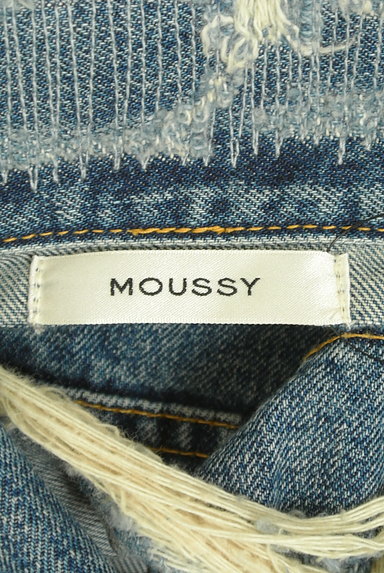 MOUSSY（マウジー）の古着「ダメージワイドデニムジャケット（ブルゾン・スタジャン）」大画像６へ
