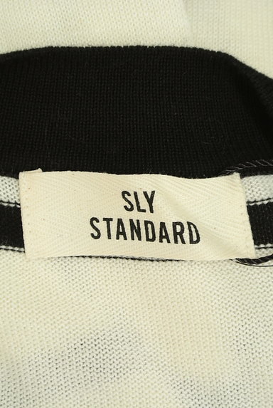 SLY（スライ）の古着「白黒ボーダーロングカーディガン（カーディガン・ボレロ）」大画像６へ