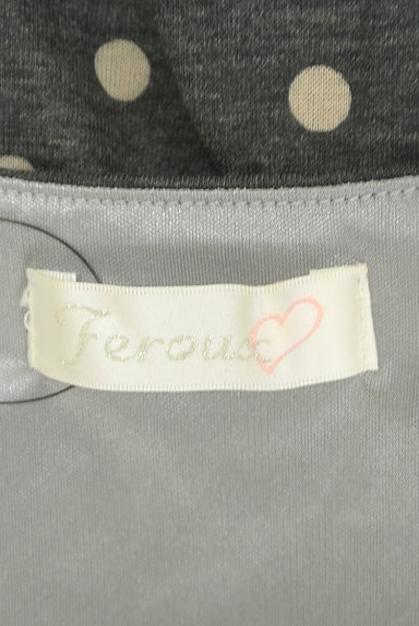 Feroux（フェルゥ）の古着「肩リボンドット柄フレアワンピース（ワンピース・チュニック）」大画像６へ