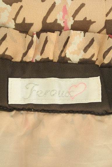 Feroux（フェルゥ）の古着「千鳥格子タックプリーツスカート（スカート）」大画像６へ