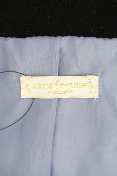 axes femme（アクシーズファム）の古着「ベロア襟チェックペプラムジャケット（ジャケット）」大画像６へ