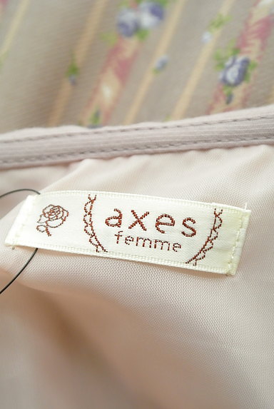 axes femme（アクシーズファム）の古着「フリル襟花柄ラグラン袖ワンピース（ワンピース・チュニック）」大画像６へ